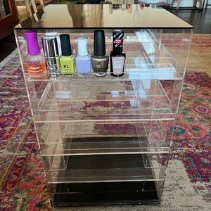 Rotating/spinning acrylic nail polish rack display 144 polishes
